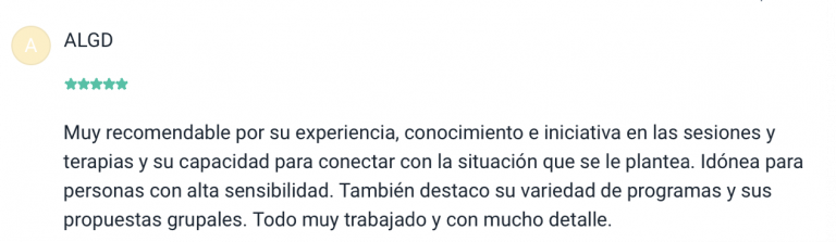 reseña psicóloga pas